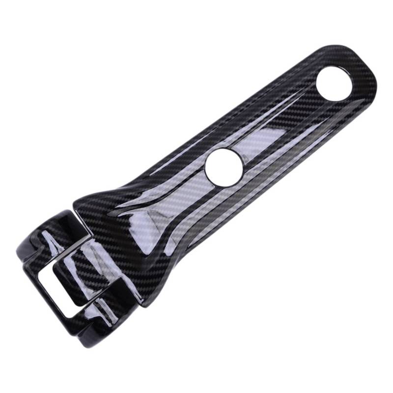Set Rear Door Tailgate Spare Tire Bracket Hinge Trim Cover Black Carbon Fiber Texture Plastic Fit for Jeep Wrangler JL 2018-2024