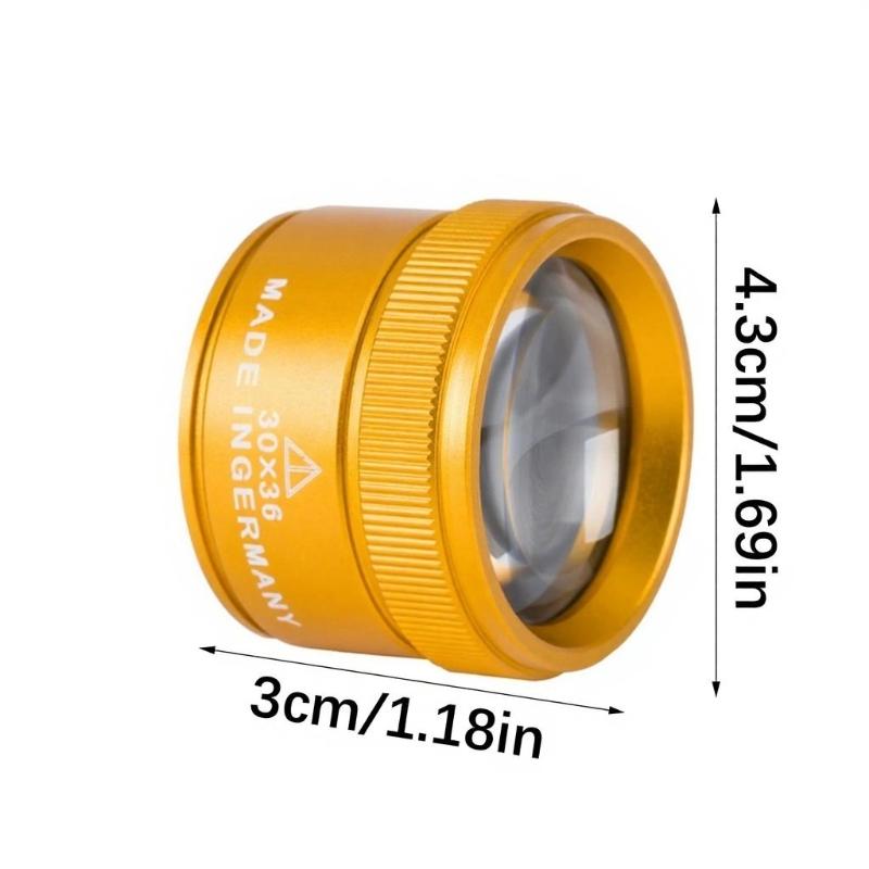 Professional 30X Magnified Reading Lens Microscope for Watch Repair Stamps Card Newspapers Stone