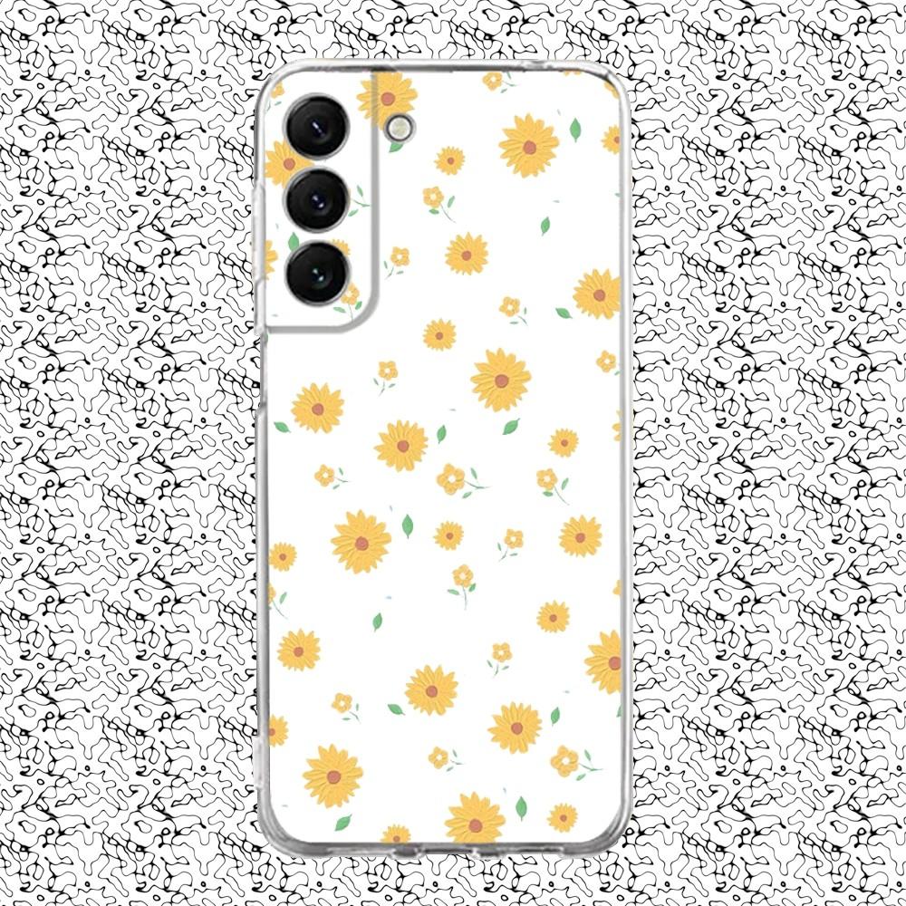 Летний цветок ромашки Чехол для телефона Силиконовый Для Samsung S30,S23,21,22,20 Ultra,S20 FE lite,S10,9,PIus Note20ultra Чехол Прозрачный