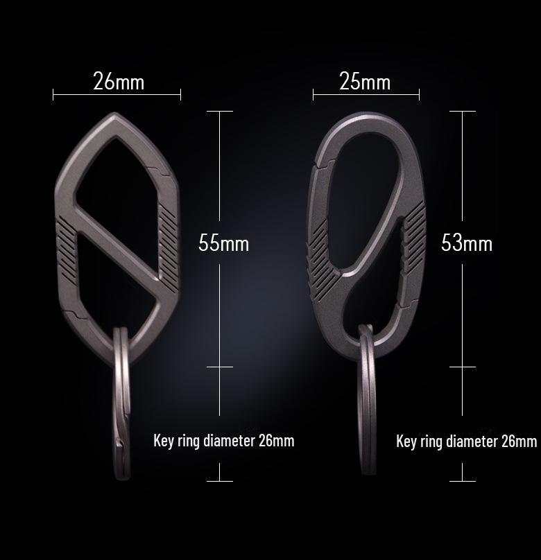 Мужской высококачественный брелок-подвеска из титанового сплава