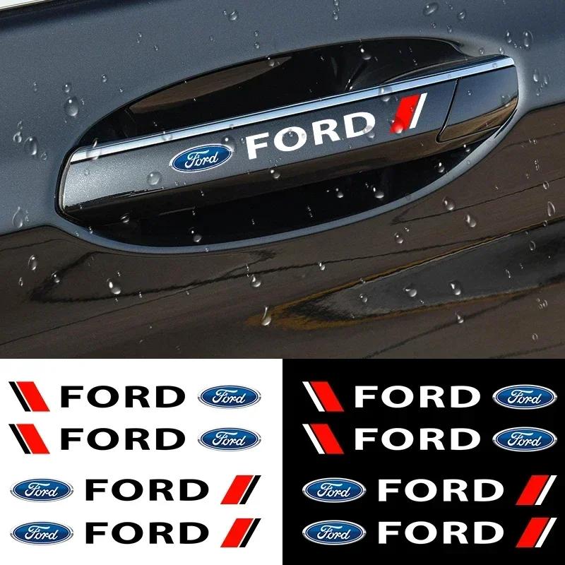 New 2026 Car Sticker Car Door Handle Bowl Scratch Protective Invisible Transparent Silicon Sticker For Ford Mustang Niniature Vo
