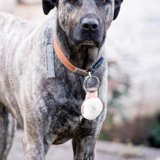 2 шт., прозрачный защитный чехол для держателя AirTag, чехол для трекера с брелоком, зажимом для ремня, портативный