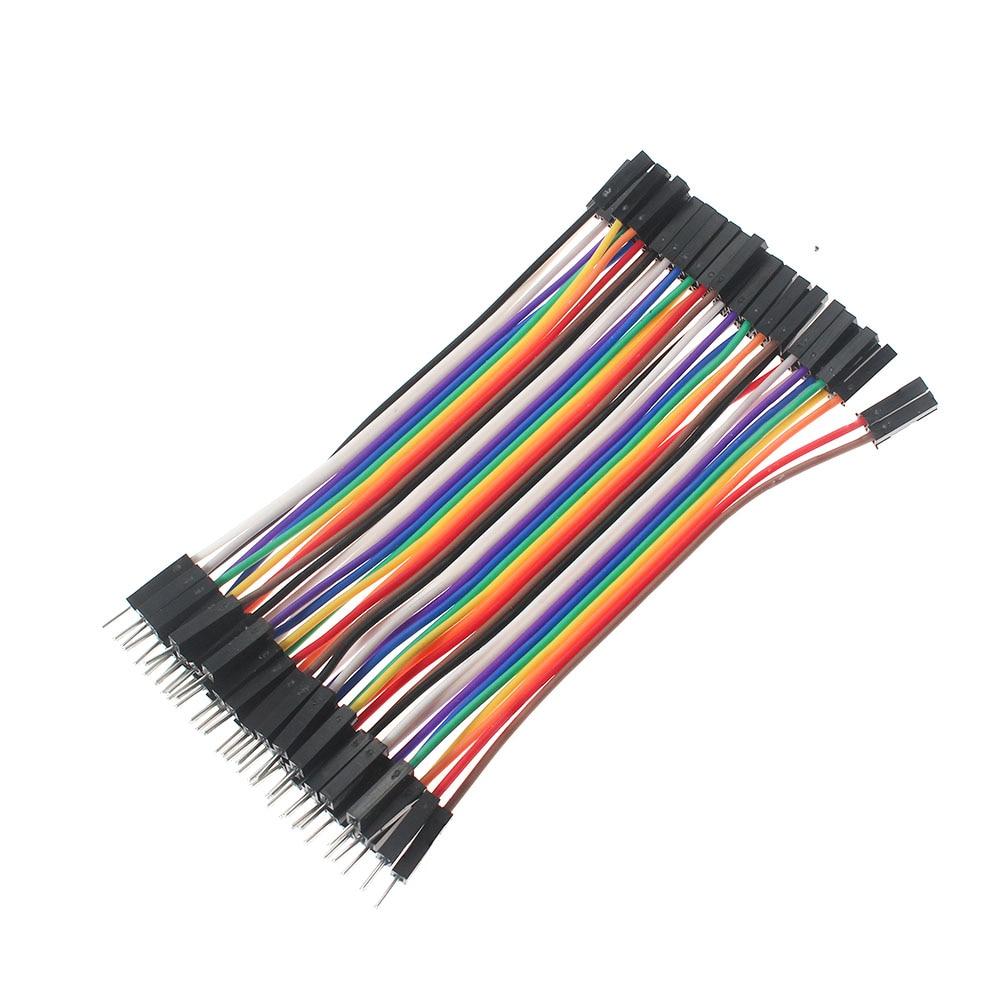 40PCS 10CM 15CM DuPont Line 40Pin Female To Female, Male To Male, Male To Female Wires Cables DIY Breadboard Kit