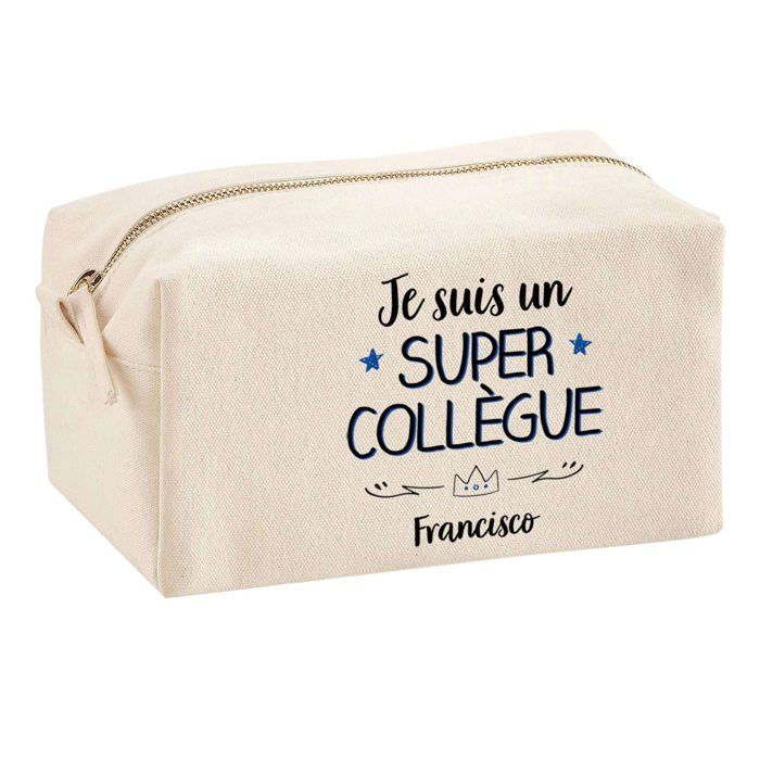 Trousse multifonction Francisco Super Collègue Cadeau Anniversaire Noël Idée Personnalisé | Trousse Scolaire Fournitures Bureau