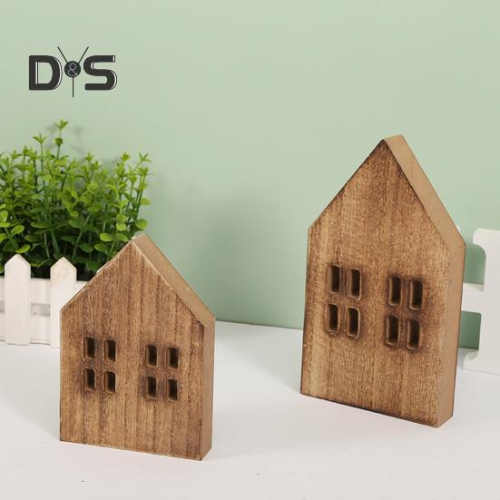 Хорошая текстура деревянного украшения Экологичный необычный небольшой дом Деревянное ремесло