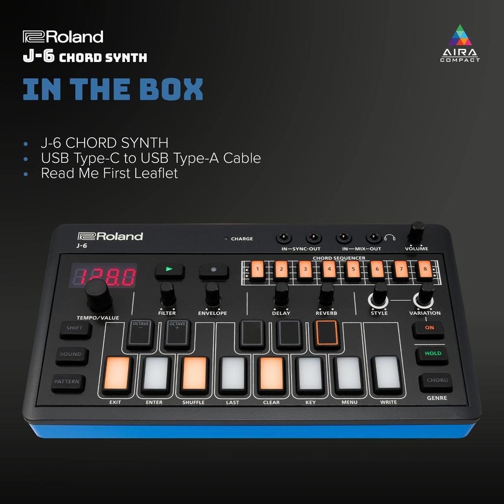 Roland AIRA Компактный АККОРДОВЫЙ СИНТЕЗАТОР Roland J-6