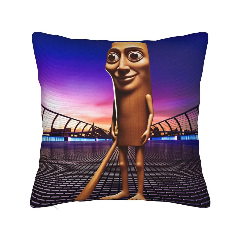 Pillow Cover Tung Tung Tung Sahur Bootleg Brainrot Italian Brainrot Meme Trendy Pillow Case For Living Room Chair Pillowcases