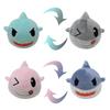 Children's Toys Cute Dolls Angry Overturned Shark Dolls Plush Toys Cartoon Sharks Double-sided Flip
