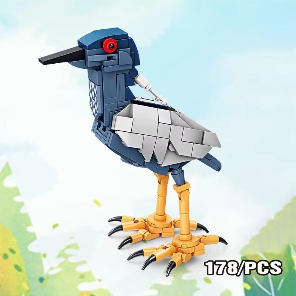 Средневековый MOC Боевой конь Строительные блоки Волк Рыцарь Фигурка Монстр Дикое животное Лиса Жираф Воробей Ворона Панда Модель Кирпич Игрушка K055