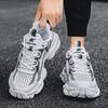 Thick Platform Mesh Upper Breathable Running Sports Shoes for Men Comfortable Trend 2025 Original Fashion Gym Man Casual Sneaker