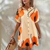 Women's Spring/summer Print Fashion Casual Shirt Dress