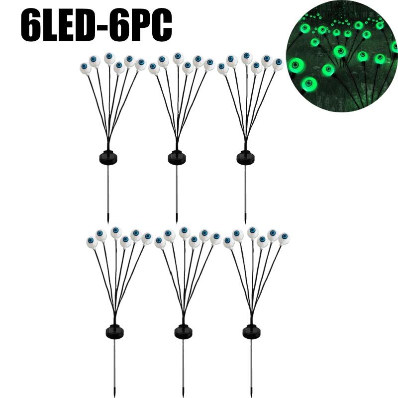 Светящиеся Глазные Яблоки Солнечные Фонари Водонепроницаемые Раскачивающиеся Хэллоуин Садовый Декор Уличная Дорожка Двор Страшные Вечерние Огни Авто Вкл/Выкл