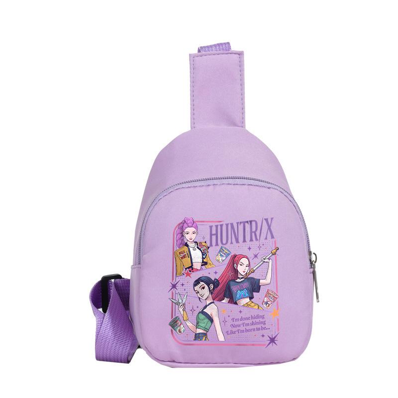 Children'S Breast Bag Animation Cartoon Peripheral Printing Casual Shoulder Bag Going Out Portable Messenger Bag