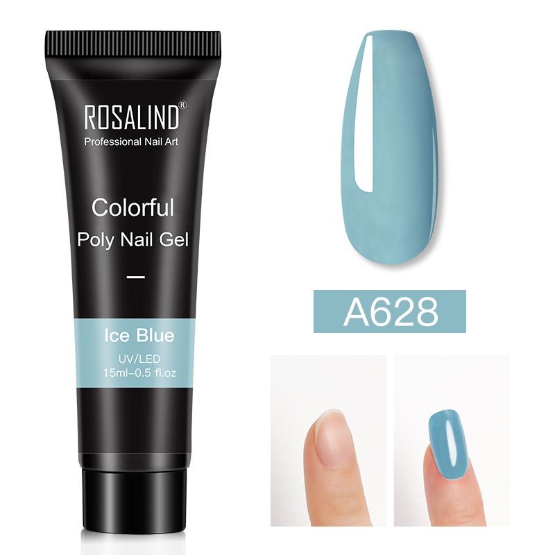 ROSALIND 15 мл блестящий УФ-гель для наращивания ногтей лак для ногтей быстрое наращивание полигель для ногтей для дизайна ногтей