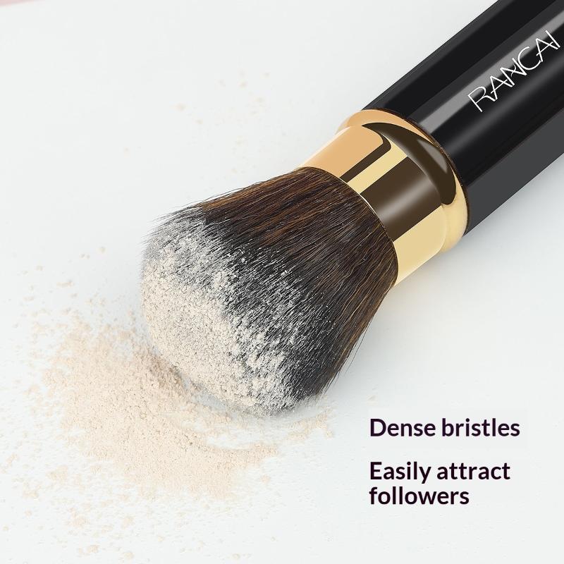 Retractable Makeup Brushes Adjustable Powder Foundation Brush Smooth Application Perfect for Quick Makeup Look