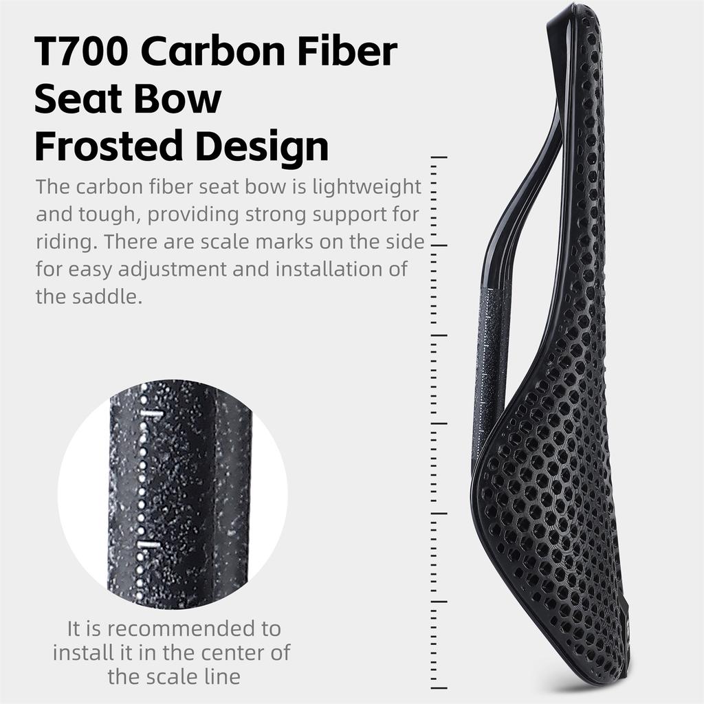 3D-печатное велосипедное седло из углеродного волокна, легкое, комфортное, дышащее, амортизирующее велосипедное сиденье