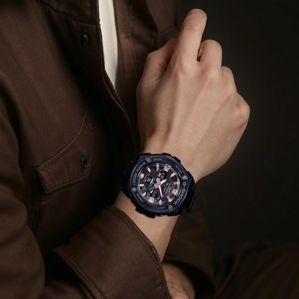 Casio Мужские часы G-STEEL Черные GST-S310BDD-1A GST-S310BDD-1A