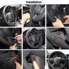 Hand Sewing Car Steering Wheel Cover For Citroen Elysee c-elysee Citroen Xsara Picasso Black Artificial Leather
