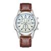 Six-Pin Men Wristwatch Leather Watchband Business Watch Fashion Quartz Watch