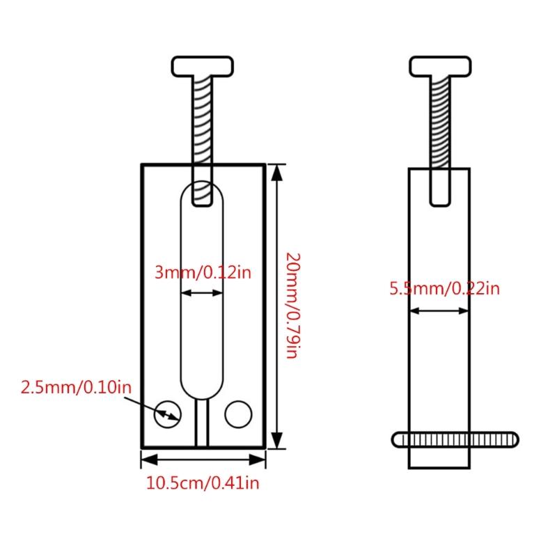 Набор для электрогитары 10,5 мм Тремоло бридж Порожек Латунь Плоская верхняя дека Порожки для гитарного бриджа с ключом Запчасти для электрогитары