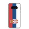 Coque Téléphone - Samsung - Galaxy S10e - Drapeau Serbie - Souple - Multicolore