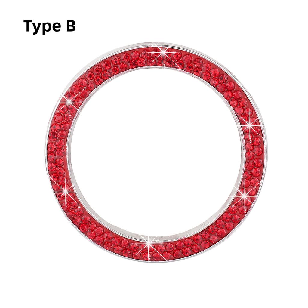 Crystal Engine Ignition Onekey Start Stop кнопочный переключатель защитный чехол Bling Girls автомобильные аксессуары Декор салона автомобиля