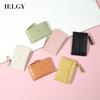 Mini Zipper Ultra-thin Multi-card Slot Pu Coin Purse for Women