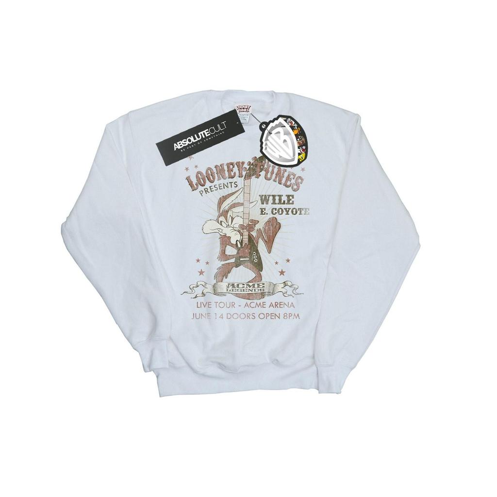 Looney Tunes Mens Wile E Coyote Guitar Sweatshirt