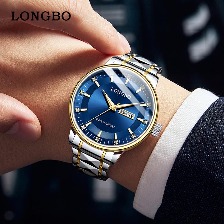 Классические мужские водонепроницаемые часы Longbo, студенческие, легкая роскошь