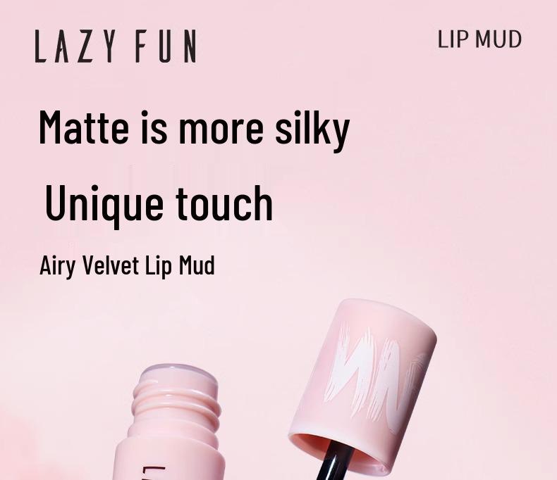 LAZY FUN Матовый мусс для губ Air Velvet - Отбеливающий блеск и крем для вечеринок