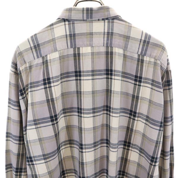 Vintage 60-е 70-е Пижама Дедушкина рубашка Рубашка с длинным рукавом Клетчатая рубашка Мужская Б/У