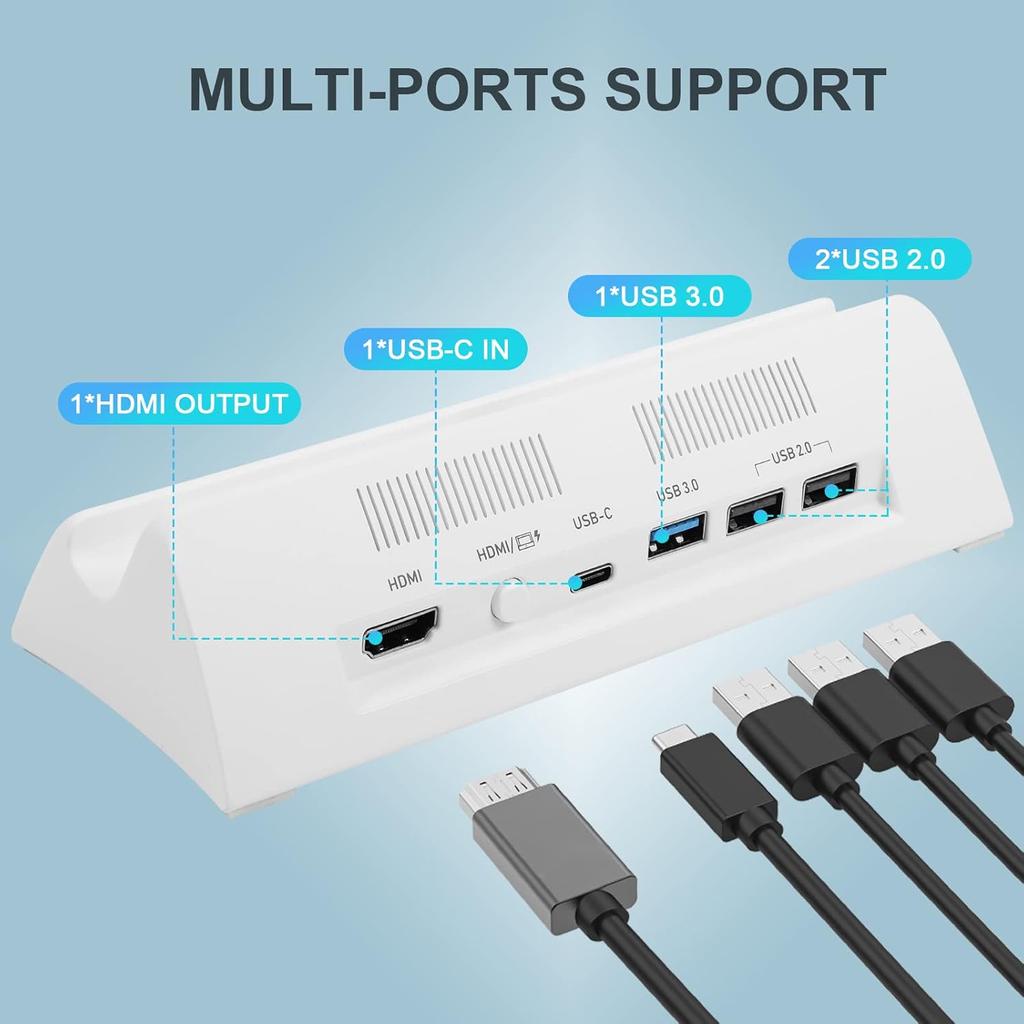 TV Docking Station for Switch and Switch OLED,Switch Docking Station with 4K/1080P HDMI Adapter and USB 3.0 Port,Replacement for Official Switch