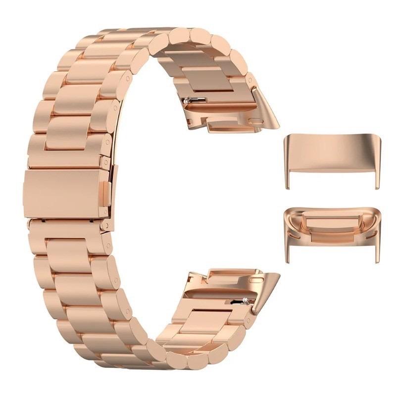 Металлические адаптеры для Fitbit Charge 6/Charge 5 из нержавеющей стали, сменные головки для соединителей, наконечник 18 мм
