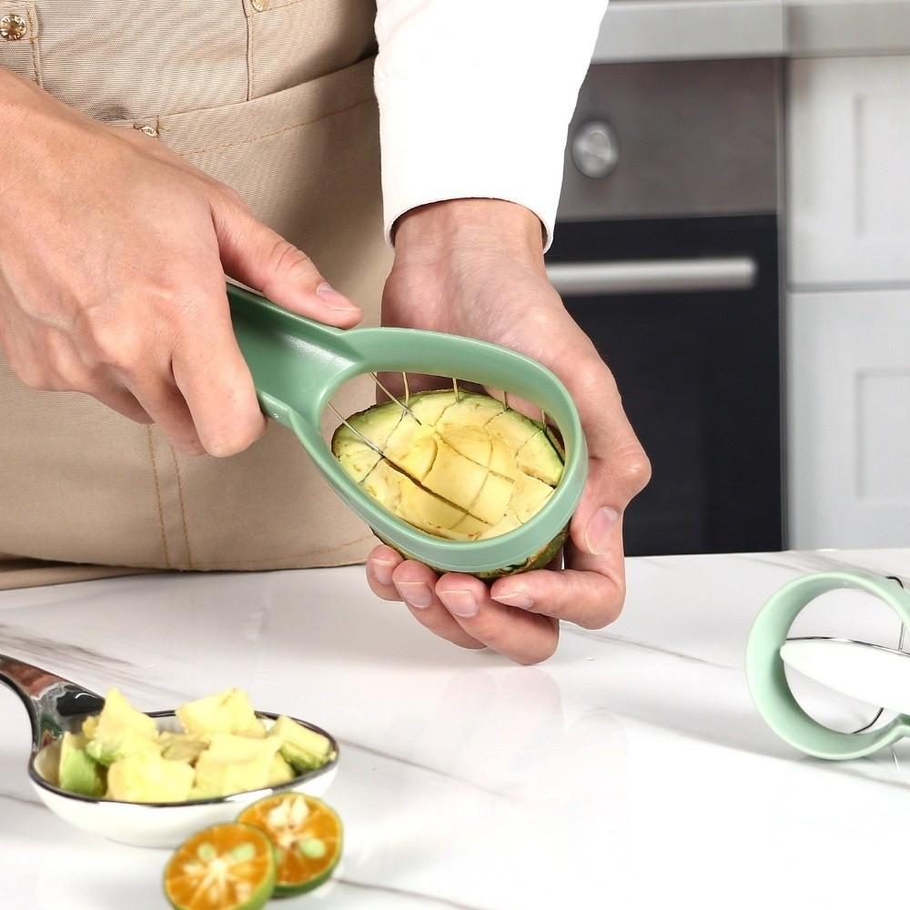 Multipurpose Avocado Cutter Stainless Steel Melon Cutter Slicer Avocado Peeler Kitchen Use