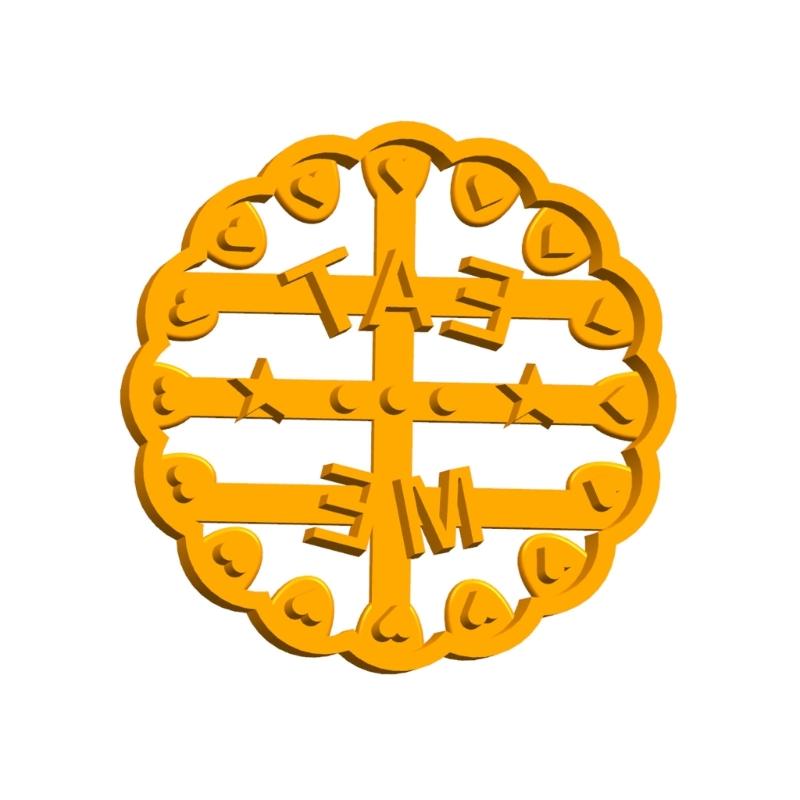 Set Of 4 ABS Cookie Molds With Blessing Messages For Home Cooks Holiday Cookie Family Fun And Creative Dessert