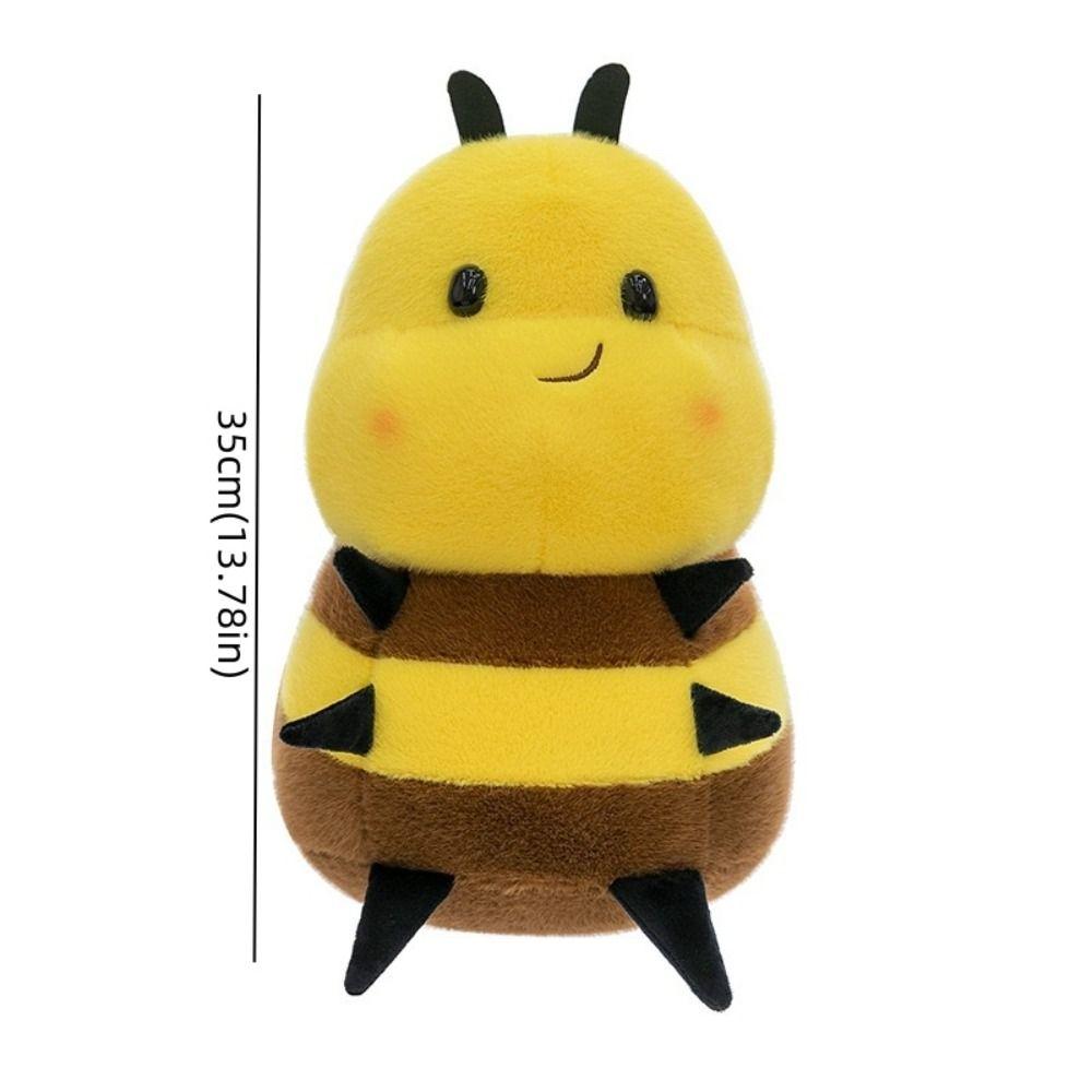 Stuffed Animal Honey Bee Plush Insect Toys Stuffed Bee Doll Fluffy Little Bee Bee PLushie Kids Toy