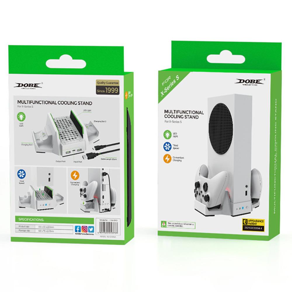 DOBE TYX-0663 для Xbox Series S/X вертикальная охлаждающая подставка для зарядки и двух контроллеров