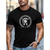 Spartan Helmet & Spear Emblem T-Shirt Breathable Cool, Comfortable Wear,Daily Casua