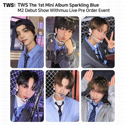 1-й мини-альбом Sparkling Blue M2, дебютное шоу Withmuu Live, фотокарточка с предварительным заказом