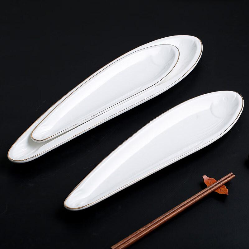 Irregular Ceramic Fish Serving Plate