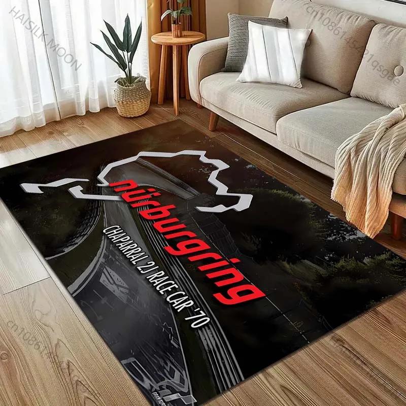 Ковер Нюрбургринг F1 Международная трасса разных размеров для гостиной Домашний декор Нескользящий коврик для спальни Ковры большого размера