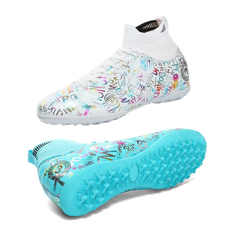 Мужские/женские футбольные бутсы из пяти резиновых материалов с мягкой подошвой и короткой ручкой производства Lammers Кожаные футбольные бутсы Детские футбольные кроссовки