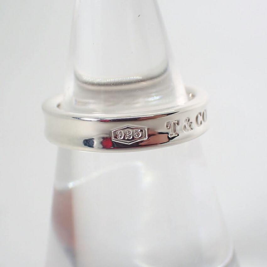 [Б/у] TIFFANY/Tiffany Ag925 1837 узкое кольцо/7.5/g441-58