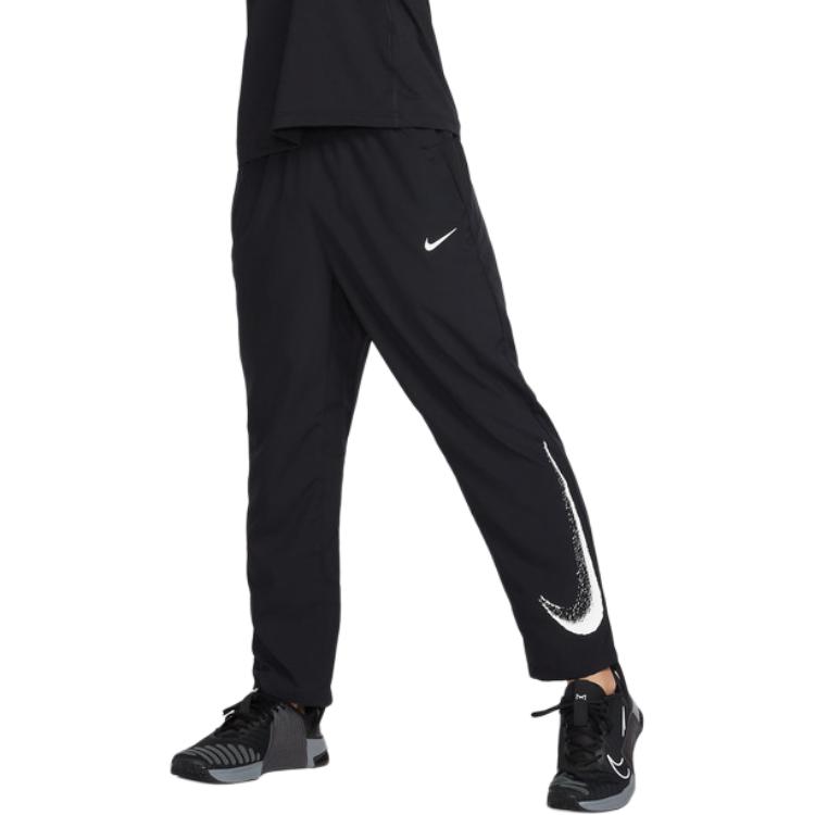 Nike Мужские брюки Nike Df Form Gfx Alt Pant, Color Block, средняя посадка, на шнурке, повседневные брюки, Мужские брюки IF2202-010