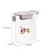 Dog Treat Container Airtight Portable Pet Food Bin With Handle Cat Treat Storage Jar For Cereal Rice Flour Countertop Home
