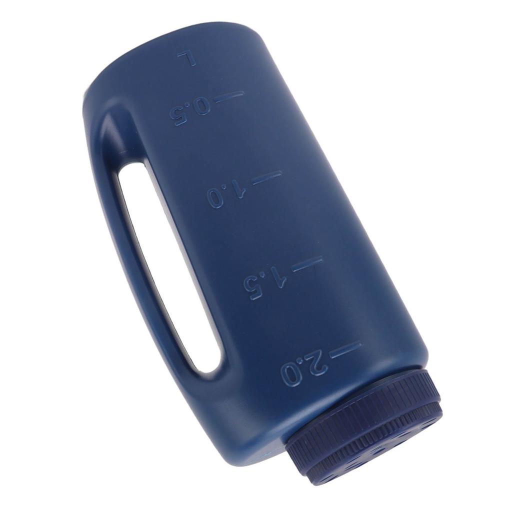 Handheld Fertilizer Spreader Hand Held Grass Seed Spreader Crop Spreading Salt Sowing Pot Blue