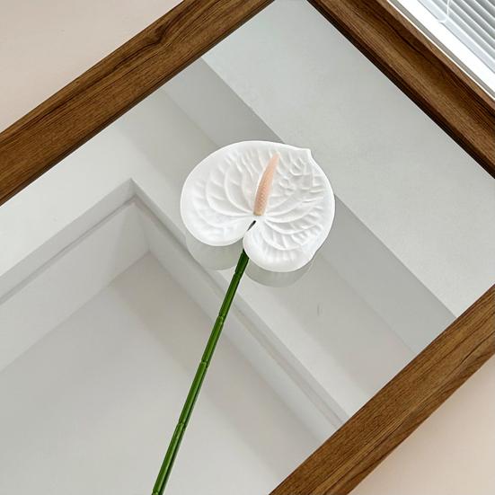 Искусственный цветок антуриума 24,4 дюйма, реалистичный, для DIY свадебных букетов, цветочных композиций, центрального украшения на девичник