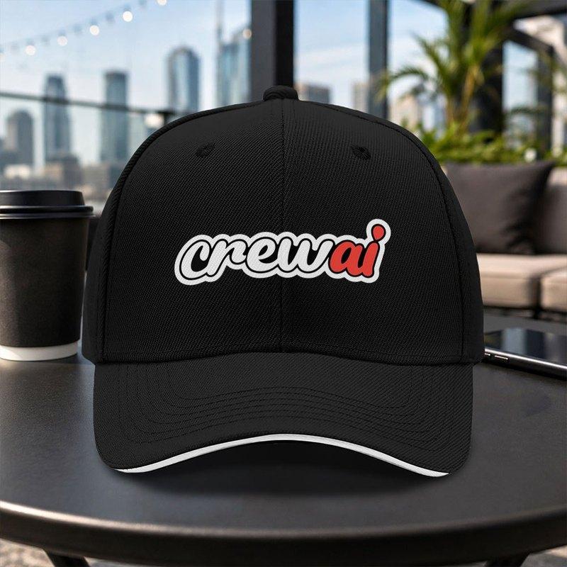 Versatile Casual Crewai Baseball Cap Unisex Lightweight Adjustable Dad Hat Multiple Colors