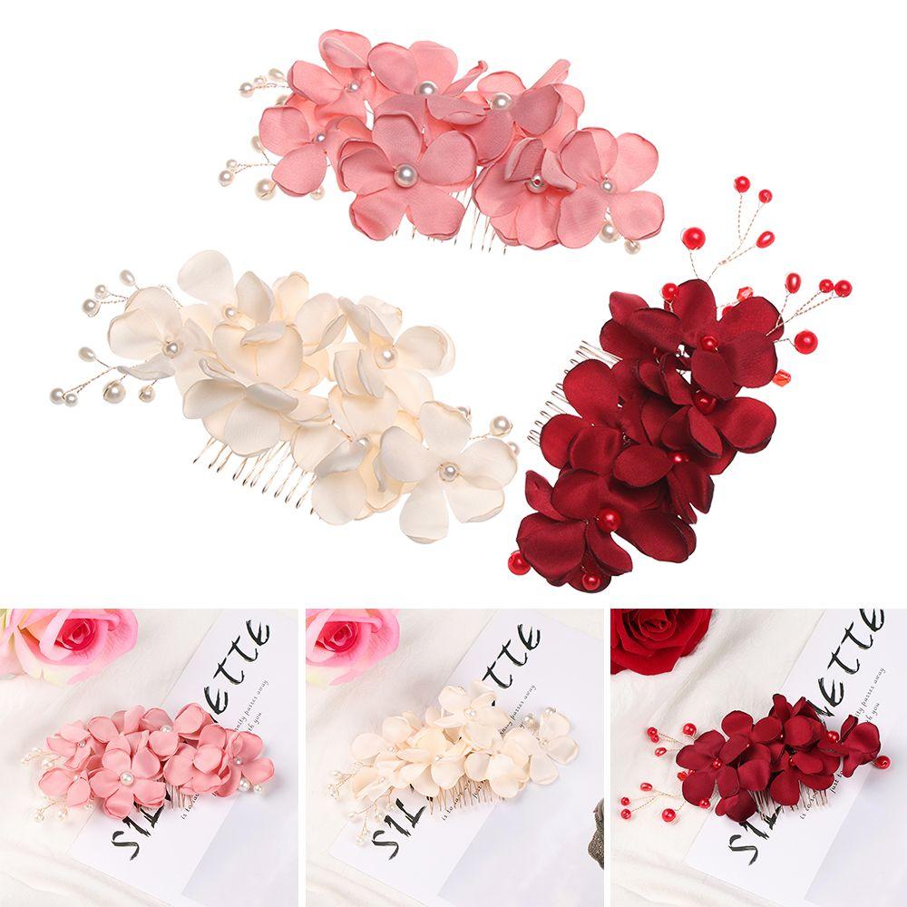 Романтичные свадебные украшения для волос, гребни для волос, заколки для волос с цветами, свадебные зажимы, тиара для подружки невесты