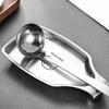 WORTHBUY 304 Stainless Steel Spoon Put Tray Durable Spoon Rest Table Top Cooking Support Creative Kitchen Supplies Storage Tray